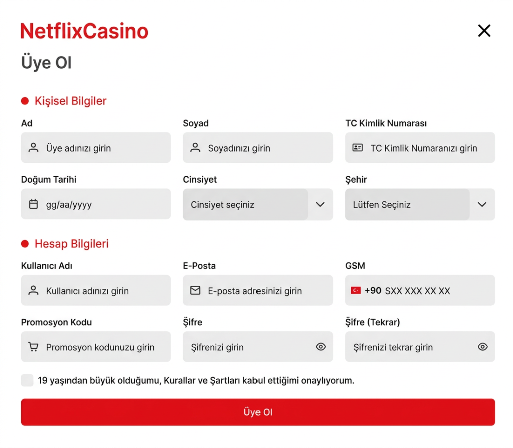 NetflixCasino Üye Ol